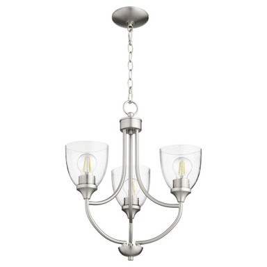 Enclave 3 Light Small Chandelier by Quorum - 6059-3