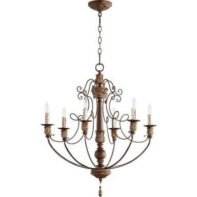 Salento 6 Light Large Chandelier by Quorum 6106-6