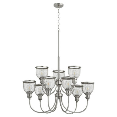 Omni 9 Light Large 2 Tier Chandelier by Quorum - 6212-9