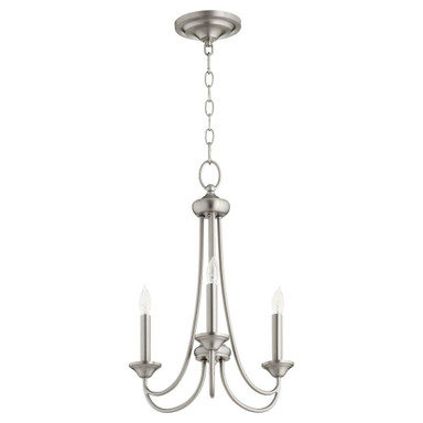 Brooks 3 Light Small Chandelier by Quorum - 6250-3