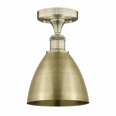 Metal Bristol 1 Light 7.5 Inch Wide Semi Flush Mount by Innovations - 616-1F-MBD-75