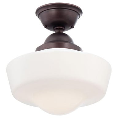1 Light 13.75 Inch Wide Semi Flush Mount by Minka Lavery - 2257