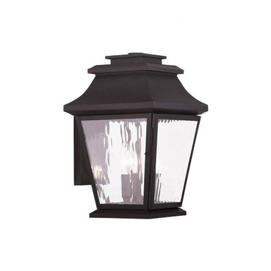 Hathaway 3 Light Candle Style Outdoor Wall Lantern by Livex - 20235