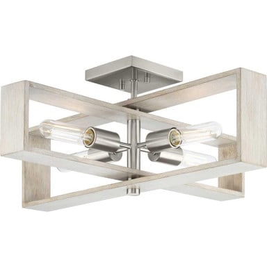 Boundary 4 Light 24 Inch Wide Flush Mount by Progress - P350269