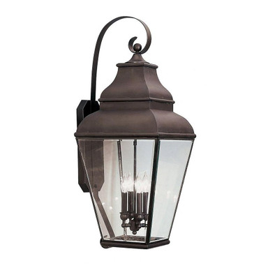Amwell 4 Light Outdoor Wall Lantern 46.5 Inch Wide by Livex - 2559