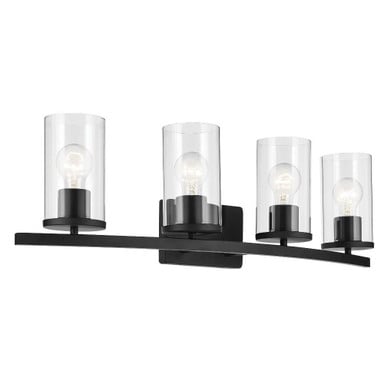 Crosby 4 Light Clear Vanity Light by Kichler - 45498C