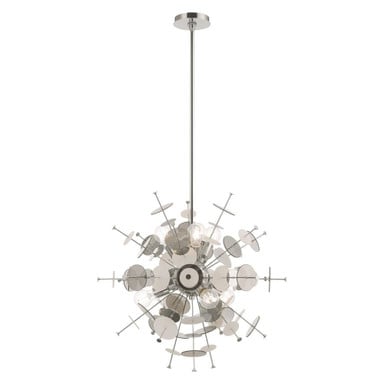 Circulo 6 Light Medium Chandelier by Livex - 40074