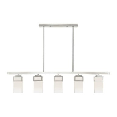 Harding 5 Light Modern Linear Chandelier by Livex - 40194
