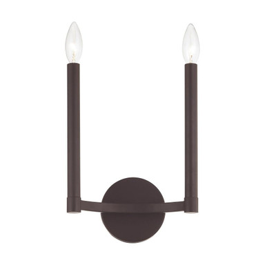 Alpine 2 Light Candle Style Wall Sconce by Livex - 40242