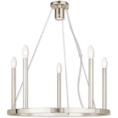 Alpine 6 Light Medium Chandelier by Livex - 40245