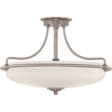 Griffin 4 Light 21 Inch Wide Semi Flush Mount by Quoizel - GF1721