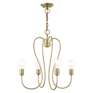 Lucerne 4 Light Small Chandelier by Livex - 41364