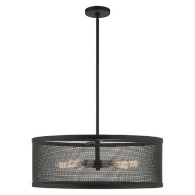 Industro 5 Light Medium Chandelier by Livex - 46215