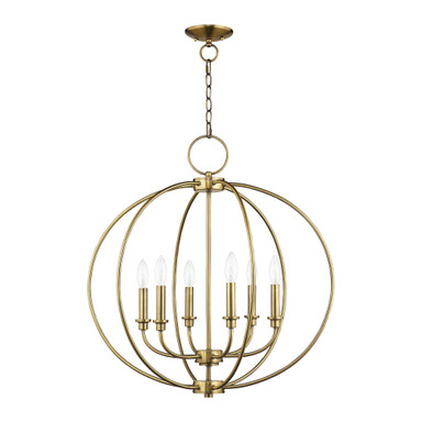 Milania 6 Light Medium Chandelier by Livex - 4666
