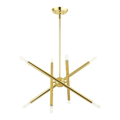 Soho 8 Light Small Chandelier by Livex - 46774