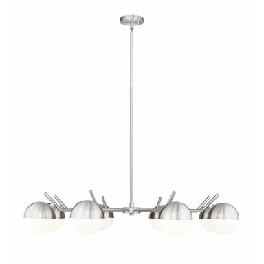 Realm Sphere 8 Light Chandelier 8 Inch Tall and 44 Inch Wide By Z-Lite - 7517-8
