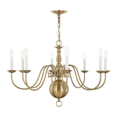 Williamsburgh 8 Light Large Chandelier by Livex - 5007