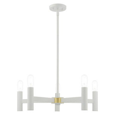 Copenhagen 5 Light Medium Chandelier by Livex 51135