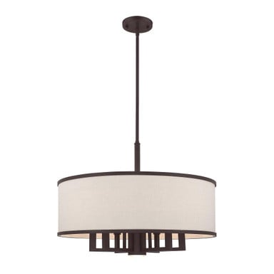 Park Ridge 6 Light Medium Chandelier by Livex 62614