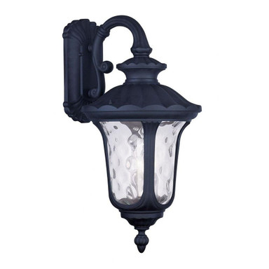 Oxford 3 Light Clear Glass Outdoor Wall Lantern 22.5 Inch Tall by Livex - 7857