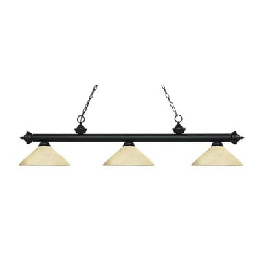 Riviera 3 Light Island/Billiard 13.75 Inch Wide by 13 Inch High by Z-Lite - 200-3L