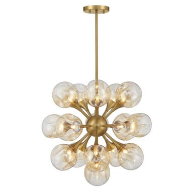 Matisse 16 Light Chandelier 19.5 Inch Tall and 22 Inch Wide by Savoy House - 1-7934-16