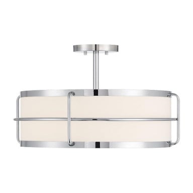 Chauncey 4 Light Semi Flush Mount 12.25 Inch X 22 Inch Wide by Savoy House - 6-4193-4