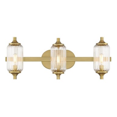 Holton 3 Light Bath Vanity 9 Inch Tall and 24 Inch Wide by Savoy House - 8-3024-3
