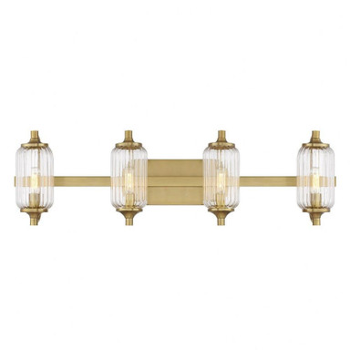 Holton 4 Light Bath Vanity 9 Inch Tall and 32 Inch Wide by Savoy House - 8-3024-4