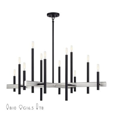 Denmark 12 Light Oversized Foyer Chandelier by Livex - 49349