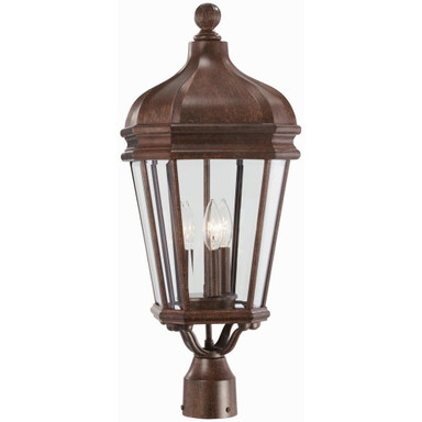 Great Outdoors Harrison 3 Light Outdoor Post Mount 25.75 In H by Minka - 8696