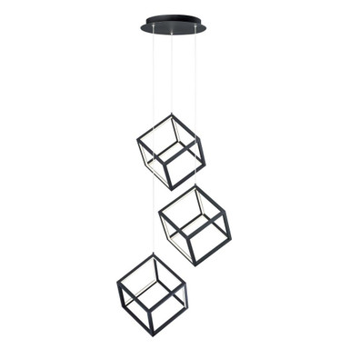 4 Square 162W 3 LED Light Large Pendant by ET2 - E30587