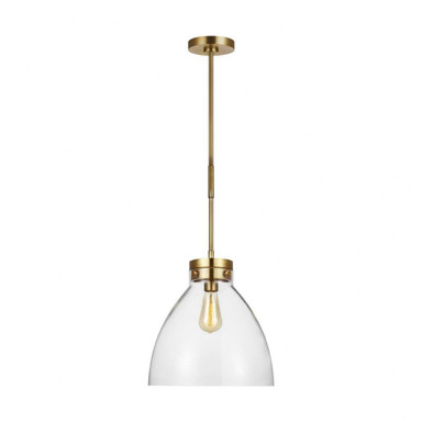 Garrett 1 Light Medium Pendant 14.75 Inch Tall by Visual Comfort Studio - CP1121