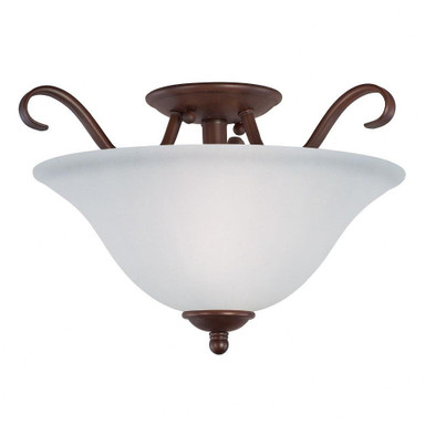 Basix 2 Light 14 Inch Wide Flush Mount by Maxim - 10120FT