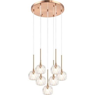 Rosa 7 Light Large Pendant by Matteo - C61437