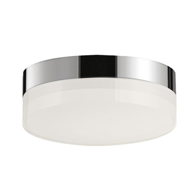 Illuminaire II 12.5W 1 LED 5 Inch Wide Round Flush Mount by Maxim - 57680CLFT