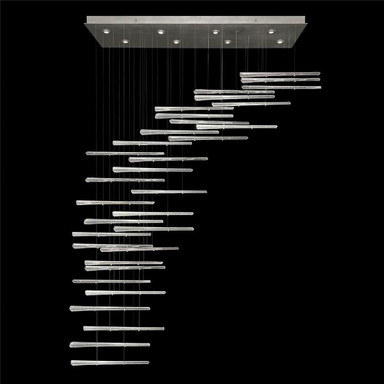 Elevate 24W 8 LED Oversized Rectangular Pendant 65 Inch Tall by Fine Art - 894840-6265