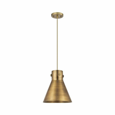Newton Cone 1 Light Metal Shade Small Pendant 10 Inch Wide by Innovations - 410-1PM-M411-10