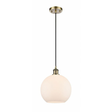 Athens 1 Light Small Pendant 13 Inch Tall by Innovations - 516-1P-G12-10
