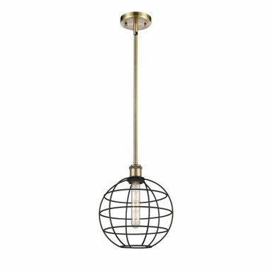 Lake Placid 1 Light Small Stem Hung Pendant 10 Inch Wide by Innovations - 516-1S-LP-10