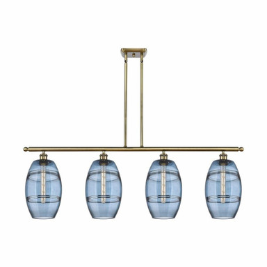 Vaz 4 Light Stem Hung Island Pendant 10.38 Inch Tall by Innovations - 516-4I-G557-8
