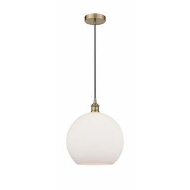 Athens 1 Light Industrial Medium Pendant by Innovations - 616-1P-G12-12