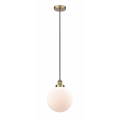 Beacon 1 Light Small Pendant 10 Inch Wide by Innovations - 616-1PH-G20-10