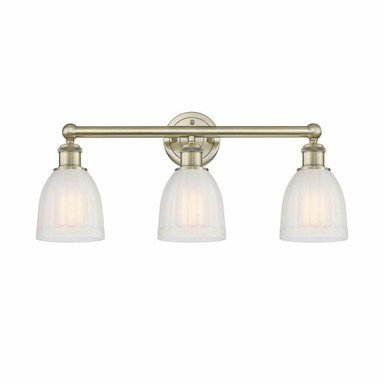 Brookfield 3 Light Industrial Vanity Light by Innovations - 616-3W-BR
