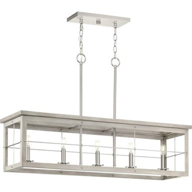Hedgerow 5 Light Medium Linear Pendant by Progress - P400254