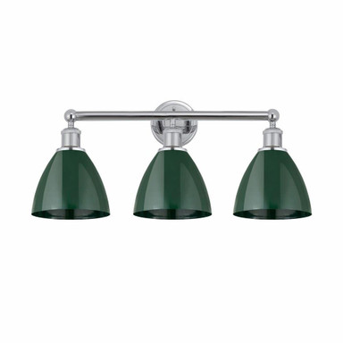 Plymoth Dome 3 Light Vanity Light by Innovations - 616-3W-MBD-75