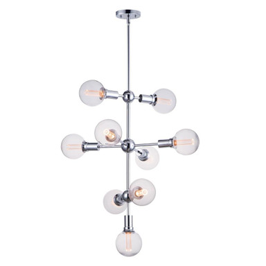 Molecule 31.5W 9 LED Large Oversized Foyer Pendant by Maxim - 11349/G40 LED