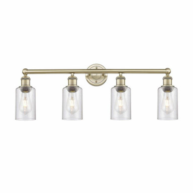 Clymer 4 Light Art Deco Vanity Light by Innovations - 616-4W-G80
