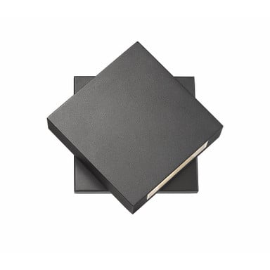 Quadrate 8W 1 LED Light Outdoor Wall Lantern by Z Lite - 573S