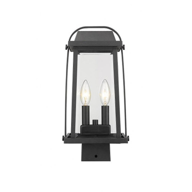 Millworks 2 Light Small Outdoor Post Mount 15.25 Inch Tall by Z-Lite - 574PHMS